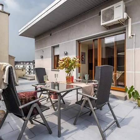 Apartment Z Tarasem 120m2, Klimatyzacja, Parking W Garazu Wroclaw