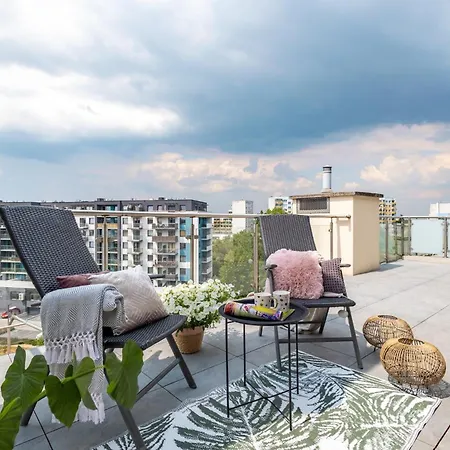 Appartement Z Tarasem 120m2, Klimatyzacja, Parking W Garazu *